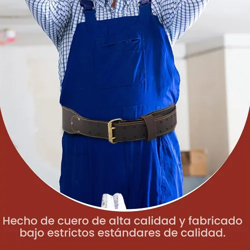 Vista 5 de Style n Craft - 3" Wide, Long, Tapered Full-Grain Oiled Leather Work Belt, Durable, Stylish and Rugged, available in 3 sizes