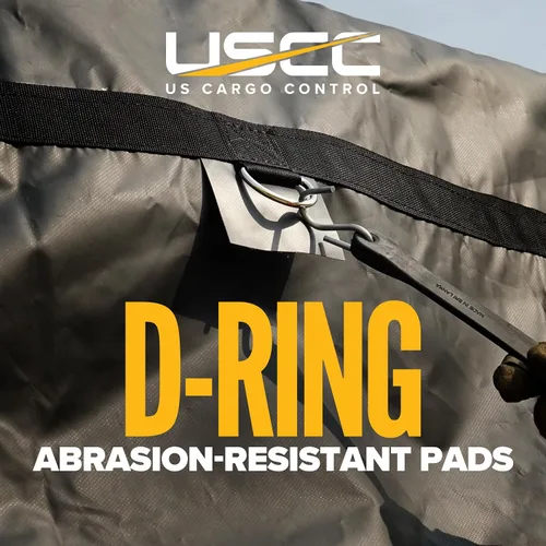 Vista 7 de US Cargo Control Lona de madera ligera de 3 piezas, material impermeable de poliéster recubierto de PVC de 14 onzas, protección duradera para tu
