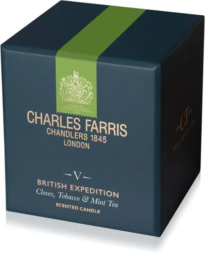 Vista 3 de Charles Farris Vela perfumada de lujo – 1 mecha, vertida a mano, larga duración, combustión limpia, 7.5 onzas, quema hasta 50 horas, fabricada