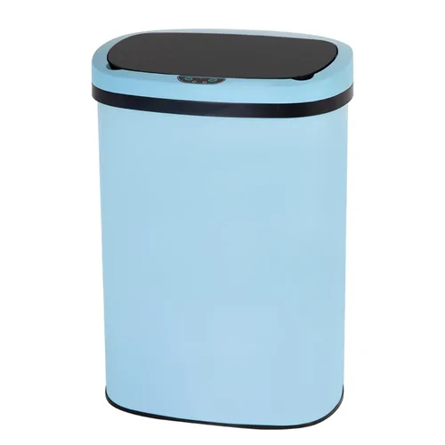 Vista 8 de Basurero de cocina con sensor de movimiento automático con tapa, cubo de basura sin contacto de 50 litros/13 galones, cubo de basura impermeable