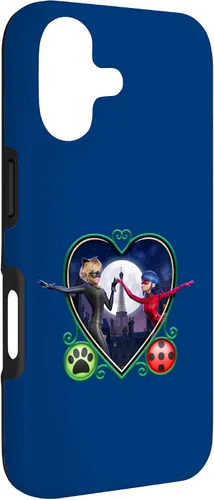 Vista 3 de Miraculous Ladybug and Cat Noir The Movie Heart - Carcasa para iPhone 17