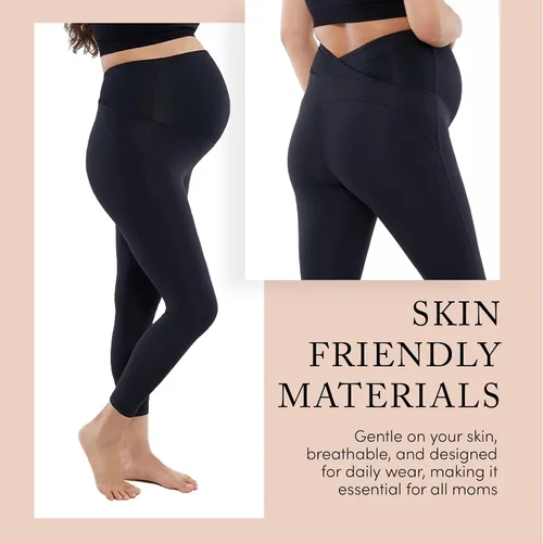 Vista 6 de Ingrid & Isabel Basics - Active Maternity Leggings - Over The Belly Active Wear Pregnancy Leggings for Women