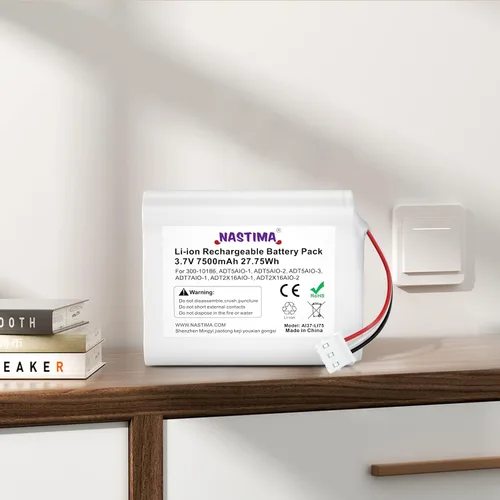 Vista 6 de NASTIMA Batería de repuesto 3.6V/4.2V 300-10186 compatible con panel de seguridad inteligente ADT Command 3.6V 7500mAh 27Wh