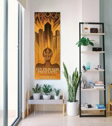 Vista 4 de POSTER STOP ONLINE Metropolis - Póster de película para puerta (tamaño 21 x 62 pulgadas)