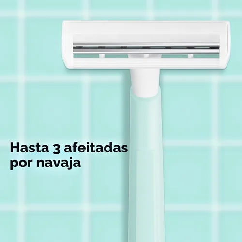 Vista 5 de BIC Silky Touch - Maquinillas de afeitar desechables para mujer, 2