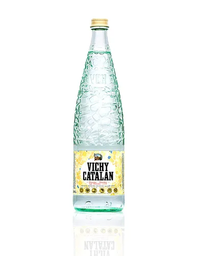 Vista 10 de Vichy Catalan - Agua mineral con gas - 33.8 oz (1 litro) (12 botellas de vidrio)