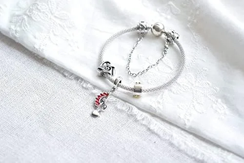 Vista 2 de Pandora 925 Sterling Silver Pendant Diy Sterling Silver Heart Treble Clef Beads Fit Original Pandora Charms Bracelet Women Anniversary Jewelry Gift