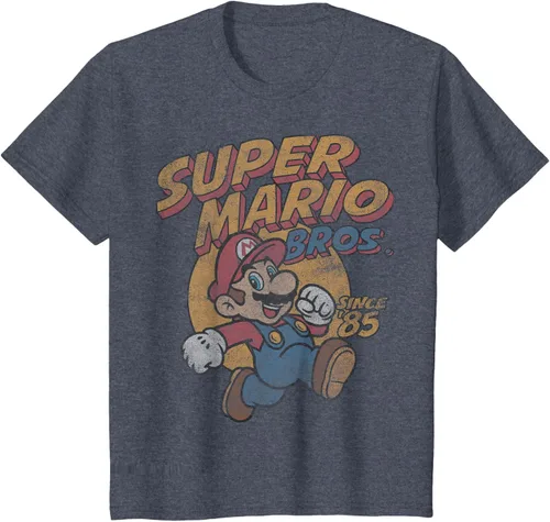 Vista 50 de Super Mario Bros. Desde '85 Camiseta Vintage con Póster' Negro