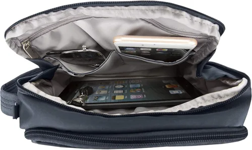 Vista 5 de Travelon - Bolso de viaje antirrobo clásico cruzado Midnight 42224 360