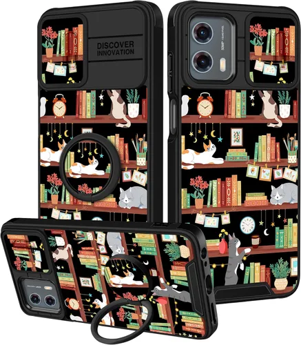 Vista 88 de Funermei Funda para Moto G Stylus 5G 2022, funda para teléfono con diseño de calavera de esqueleto para mujeres y niñas, diseño gótico, Como