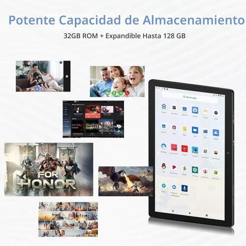 Vista 3 de 10 pulgadas, 6000 mAh, 4 GB de RAM de 64 GB de ROM, expandible a 1 TB