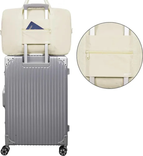 Vista 8 de Bolsa de viaje para artículos personales de Spirit Airlines de 18 x 14 x 8 pulgadas, bolsa de viaje debajo del asiento, equipaje de mano plegable