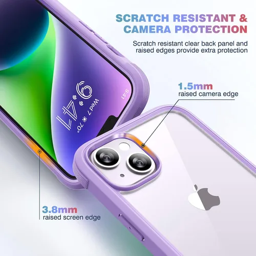Vista 535 de DIACLARA - Funda transparente compatible con iPhone XR 6.1 pulgadas 2018