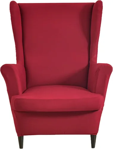 Vista 22 de HZDHCLH Fundas para silla de ala de 2 piezas, fundas de silla de ala de elastano elásticas para sillón del salón, fundas lavables para sofá