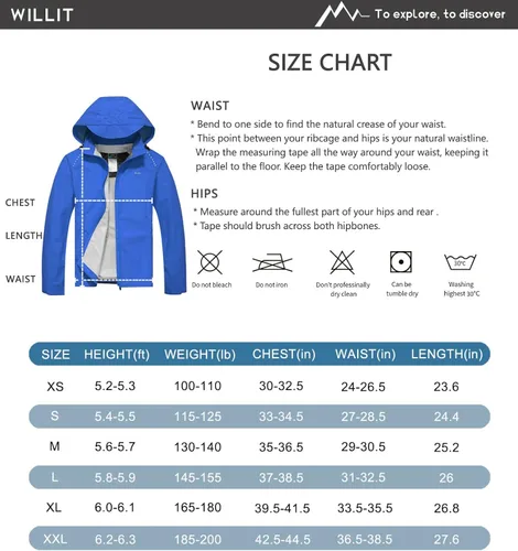 Vista 7 de Willit Chaquetas de ciclismo para mujer, chaquetas impermeables para correr, chaqueta ligera cortavientos para senderismo, plegable