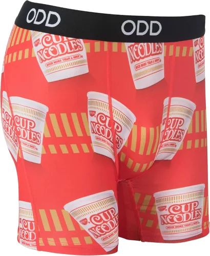 Vista 3 de Odd Sox Calzoncillos tipo bóxer divertidos para hombre, los mejores sabores de sopa de fideos ramen, estampado novedoso