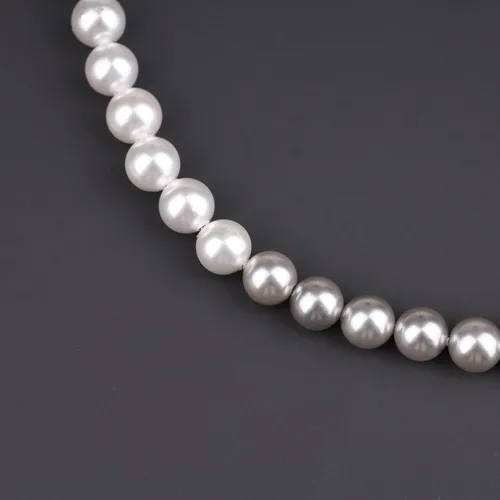 Vista 4 de GAVU Collar de perlas de concha para hombre, Piedra