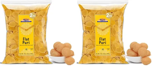Vista 12 de Rani Pani Puri - Monedas de 7 onzas (7.05 oz) 80-85 monedas ~ Monedas de trigo y sémola sin cocer, aptas para microondas, totalmente naturales
