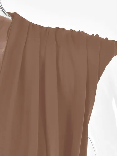 Vista 105 de LYANER Leotardo sin mangas fruncido con cuello en V para mujer