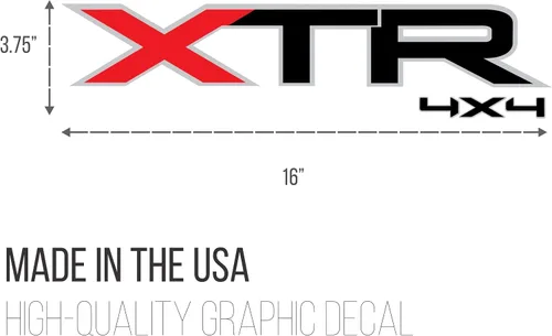 Vista 2 de XTR - Calcomanías 4x4 compatibles con Ford F-150 2004-2014, serie premium, acabado estilo OEM, juego de 2