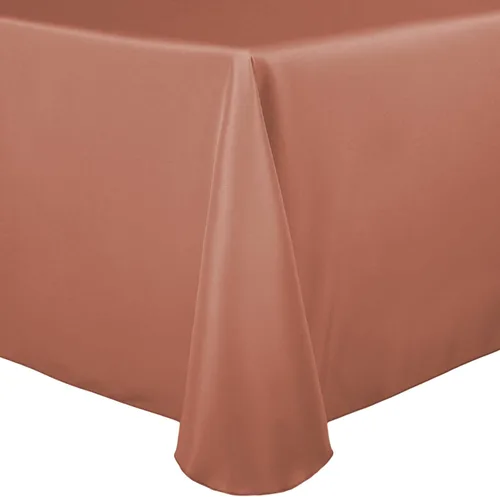 Vista 31 de Ultimate Textile 60 x 102 in Oval Tablecloth Polyester Linen - Machine Washable Stain & Wrinkle Resistant Seamless Design for Dining Events - Aqua