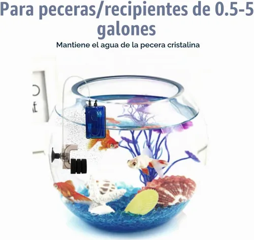 Vista 3 de hygger Super Mini Acuario Solo Filtro de Esponja para Peces Pequeñas 0.5-5 Galones