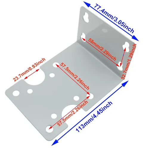 Vista 2 de FDXGYH 2 soportes de carcasa para filtro de agua, purificador de agua, máquina RO, carcasa de metal, soporte fijo [10 pulgadas/20 pulgadas]