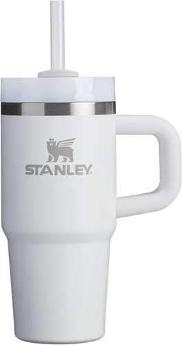Vista 194 de STANLEY Quencher H2.0 Vaso Térmico con asa y pajilla, 64 onzas, tapa Flowstate de 3 posiciones, gran capacidad para viajes y deportes, vaso de acero