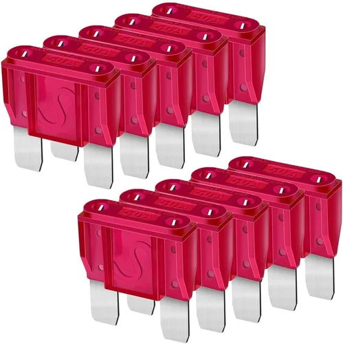 Vista 21 de Gebildet Fusibles de coche de hoja Micro2 5A 5A Fusibles automotrices para vehículos recreativos, motocicletas, camiones (paquete de 10 unidades)