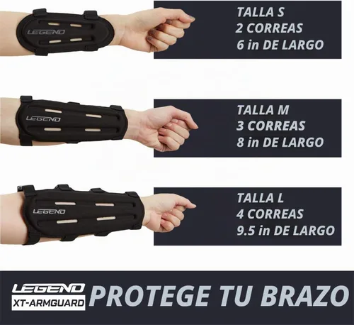 Vista 6 de Legend Armguard XT - Protector de brazo para tiro con arco - Diseño ventilado en espuma EVA termoformada - Protector de antebrazo con cobertura Negro