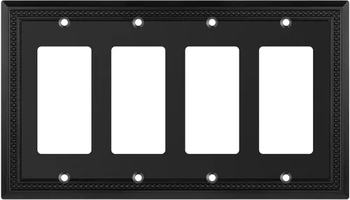 Vista 26 de Henne Bery Sunken Pearls - placa decorativa de pared, placa decorativa de pared, tapa de salida de la placa del interruptor, aleación de zinc sólida