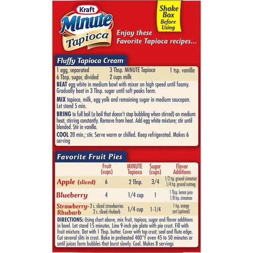 Vista 9 de Kraft Minute Tapioca (caja de 8 onzas)