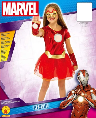 Vista 2 de Rubie's Marvel - Disfraz clásico de rescate para niños, talla L