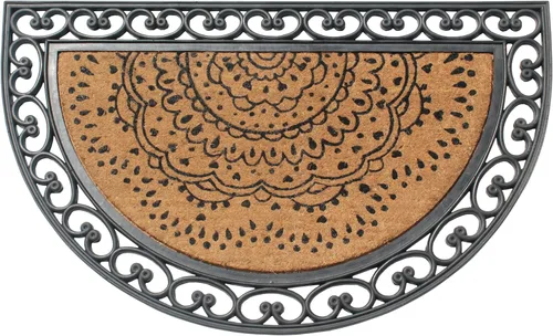 Vista 24 de A1HC Tapete para Puerta de Fibra de Coco Natural y Caucho, 30"x48" – Grueso, Duradero, Resistente, Anti-Desprendimiento, Resistente a la Medio
