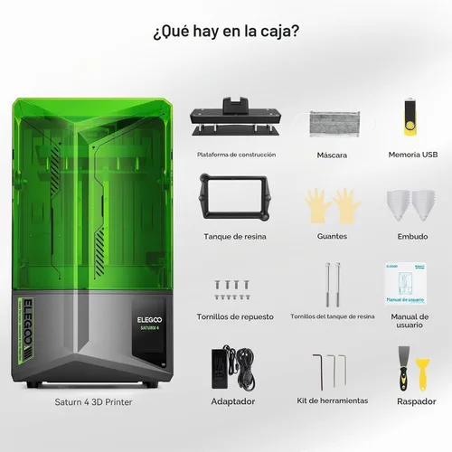 Vista 8 de Impresora 3D de resina ELEGOO Saturn 4 12K, impresora de resina Mono LCD de 10 pulgadas con sensor mecánico inteligente, nivelación automática