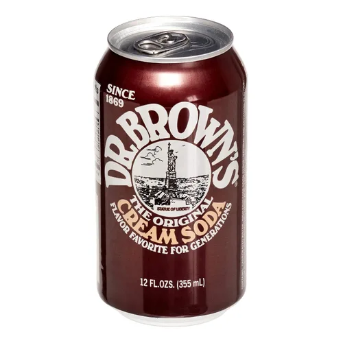 Vista 4 de Dr. Browns Soda, crema de soda, lata de 12 onzas (paquete de 18, total de 216 onzas)