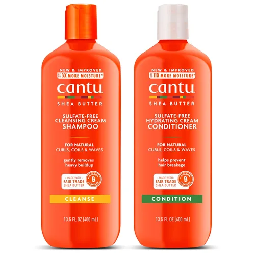 Vista 11 de Cantu Champú y acondicionador con manteca de karité para cabello natural, 1L (paquete de 2)