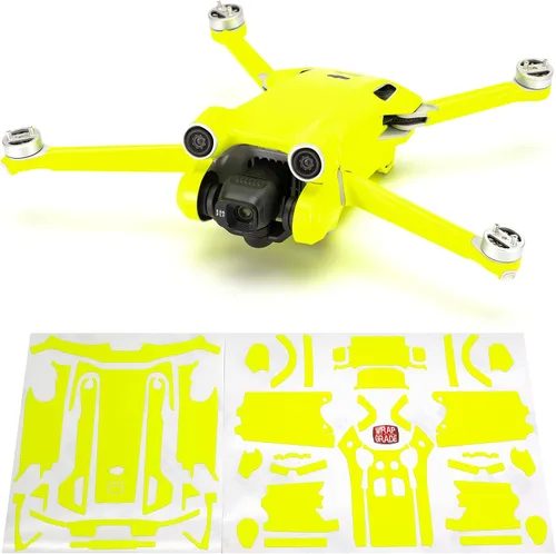 Vista 9 de WRAPGRADE Pegatinas de piel compatibles con DJI Mini 3 Pro Unidad principal (verde militar)