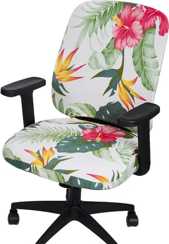 Vista 33 de Melaluxe Funda para silla de oficina de computadora, funda universal protectora y elástica para silla giratoria elástica