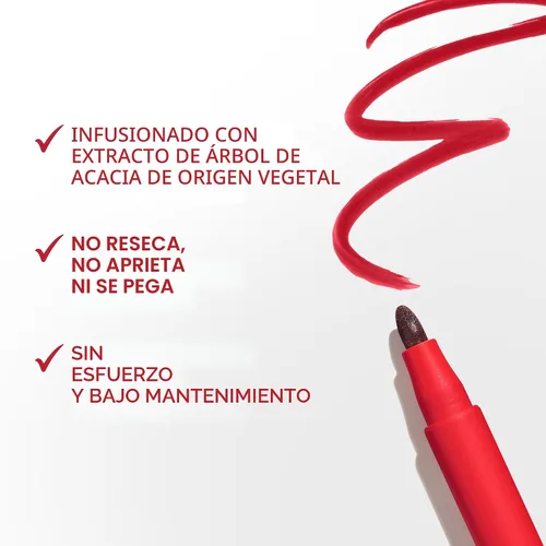 Vista 5 de Covergirl Outlast, 05 All-Star, Lipstain, aplicación suave, punta precisa similar a un bolígrafo, a prueba de transferencia, acabado teñido