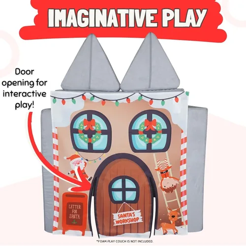 Vista 4 de Couch Swag Panel de Juego para Sofá de Espuma para Niños Sofá para Niños (El Taller de Santa)