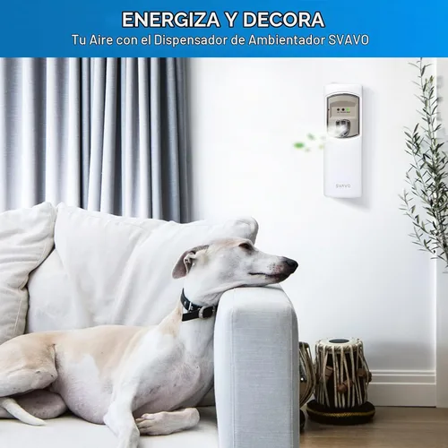 Vista 7 de SVAVO Dispensador Automático de Ambientador - Dispensador de Fragancia Programable para Interiores-Dormitorio, Hotel, Oficina, Lugar Comercial Blanco