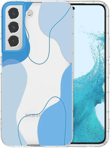 Vista 2 de DEFBSC Funda compatible con Samsung Galaxy S22, diseño artístico de forma suave con funda protectora de parachoques incorporada, bonita funda