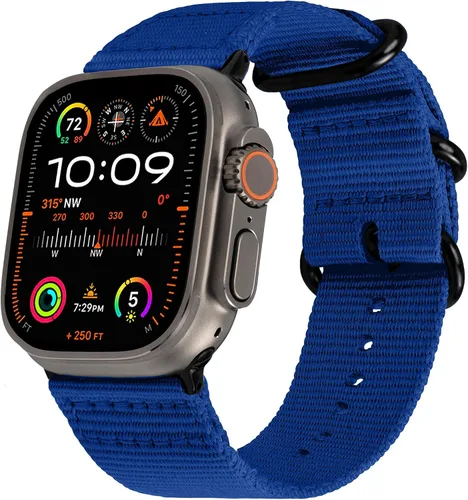 Vista 18 de Carterjett - Correa para Apple Watch 1.732 pulgadas, 1.654 pulgadas, 1.575 pulgadas, 1.496 pulgadas, nailon NATO, correas iWatch, mujeres y hombres