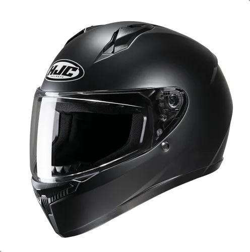 Vista 3 de HJC C10 Solid Casco de Motocicleta de Cara Completa (Negro, Mediano)