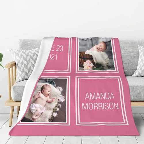 Vista 10 de JCETUNO Regalos personalizados de San Valentín para él y ella, mantas personalizadas con foto, mantas de fotos personalizadas, mantas de fotos