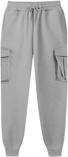 Vista 3 de GDJGTA Pantalones cargo para hombre, holgados, pantalones deportivos para hombre, pantalones deportivos casuales, pantalones de carga rectos