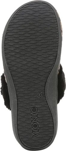 Vista 4 de Vionic Pantuflas Marielle Mule para mujer, cómodas pantuflas de casa de spa que incluyen comodidad de tres zonas con plantilla ortopédica, soporte