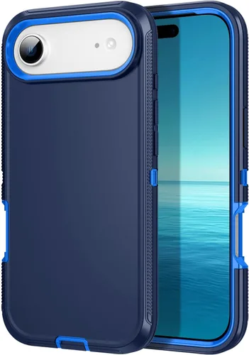 Vista 32 de Funda para iPhone 11, a prueba de golpes, caídas y polvo, protección de cuerpo completo de 3 capas, cubierta dura de alto impacto de alta Negro