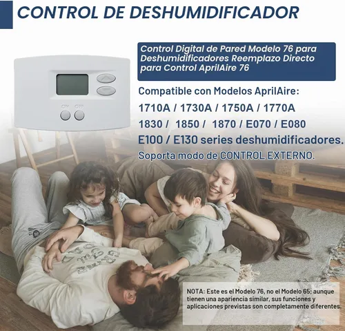 Vista 2 de 76 Reemplazo de control de deshumidificador de montaje en pared digital